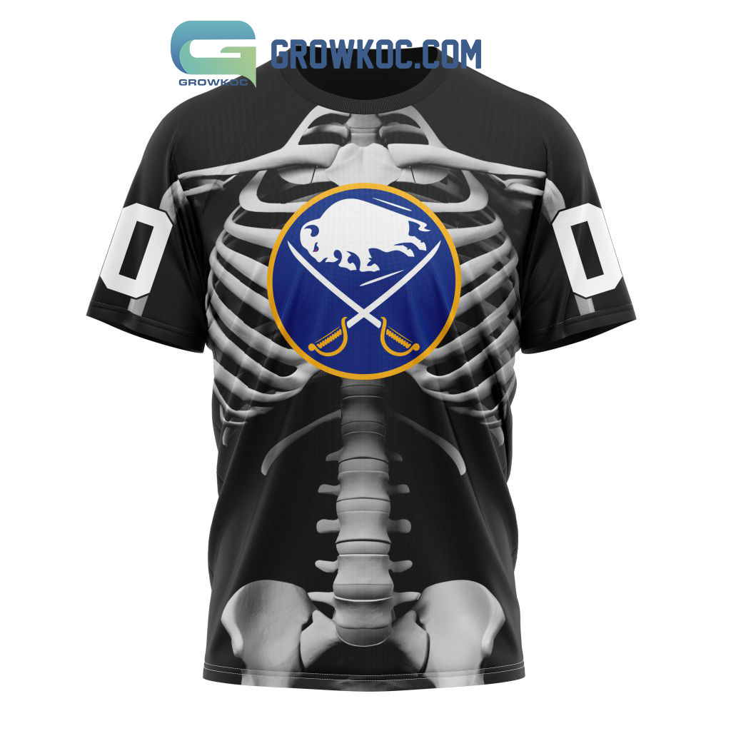 NHL Buffalo Sabres Special Skeleton Costume For Halloween Hoodie T Shirt -  Growkoc