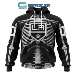 NHL Los Angeles Kings Special Skeleton Costume For Halloween Hoodie T Shirt