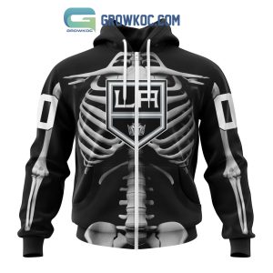 NHL Los Angeles Kings Special Skeleton Costume For Halloween Hoodie T Shirt