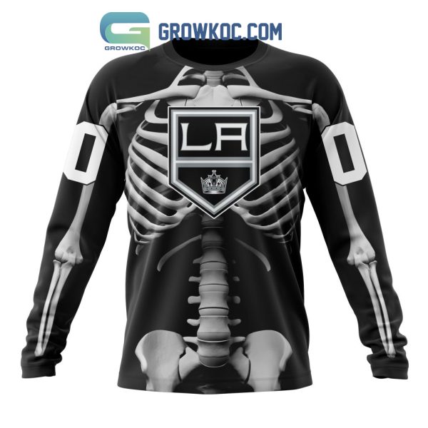 NHL Los Angeles Kings Special Skeleton Costume For Halloween Hoodie T Shirt