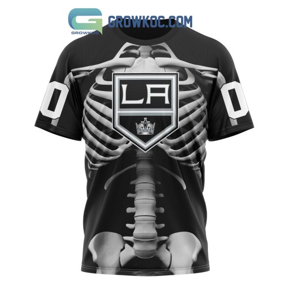 NHL Los Angeles Kings Special Skeleton Costume For Halloween Hoodie T Shirt