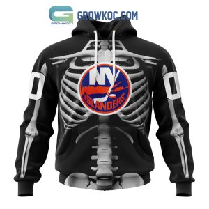 NHL New York Islanders Special Skeleton Costume For Halloween Hoodie T Shirt