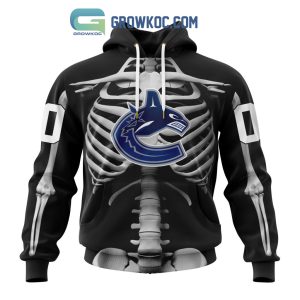 NHL Vancouver Canucks Special Skeleton Costume For Halloween Hoodie T Shirt