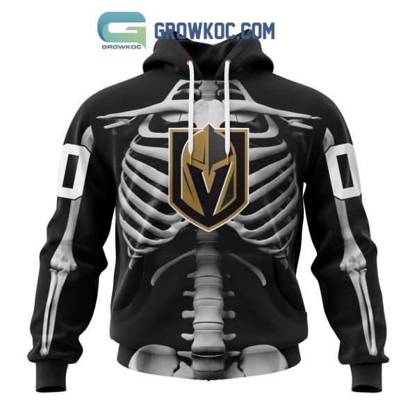 NHL Vegas Golden Knights Special Skeleton Costume For Halloween Hoodie T Shirt