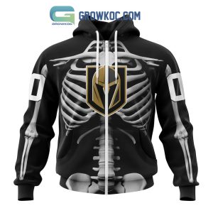 NHL Vegas Golden Knights Special Skeleton Costume For Halloween Hoodie T Shirt