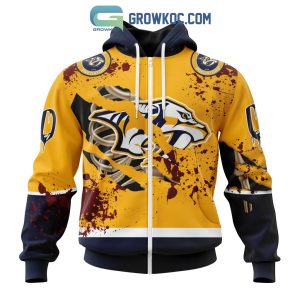 Nashville Predators NHL Special Design Jersey With Your Ribs For Halloween Hoodie T Shirt
