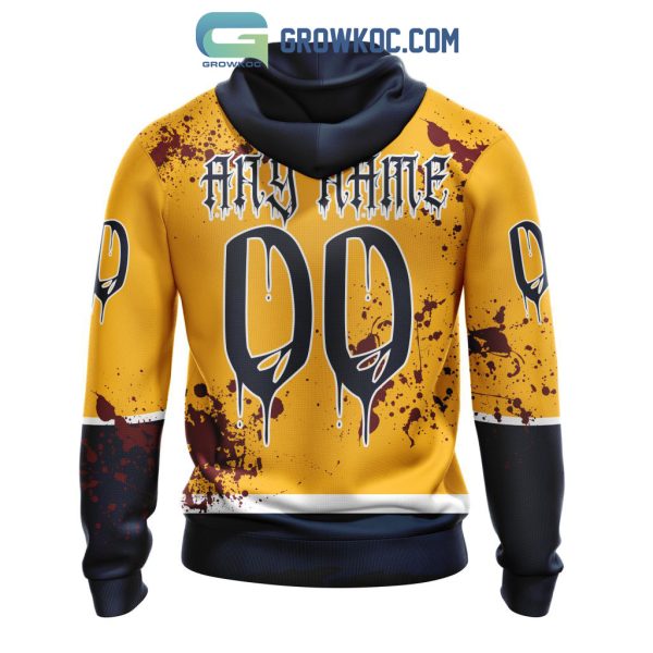 Nashville Predators NHL Special Design Jersey With Your Ribs For Halloween Hoodie T Shirt