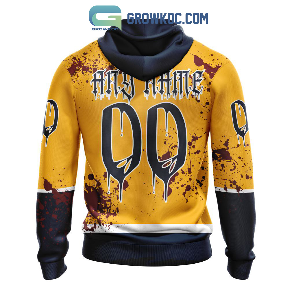 Nashville Predators NHL Special Design Jersey With Your Ribs For Halloween  Hoodie T Shirt - Growkoc