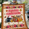 NC State Wolfpack NCAA Football Welcome Fall Pumpkin Halloween Fleece Blanket Quilt