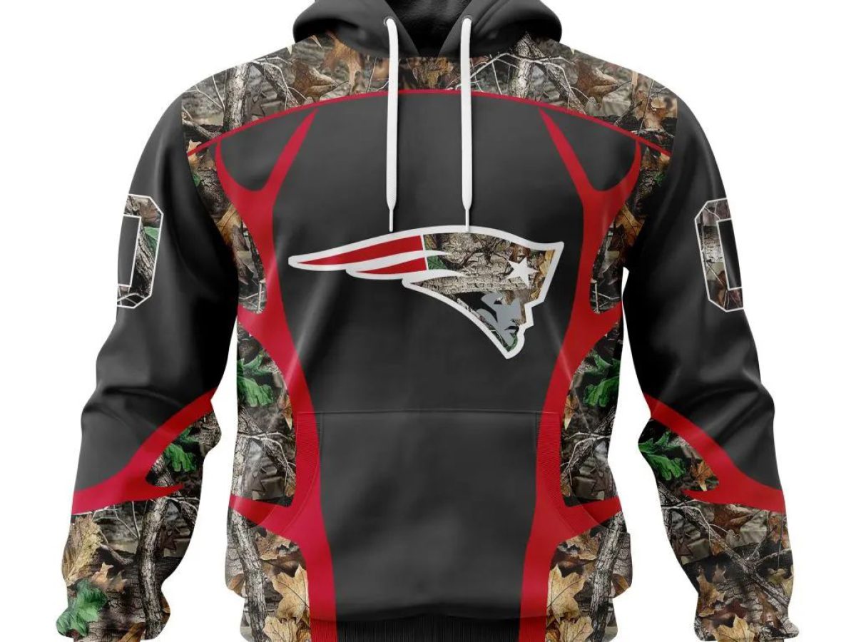 New England Patriots NFL Apparel Camo Military Mens Pullover Hoodie sz. S  Black