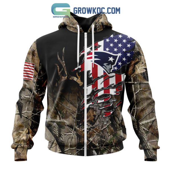 New England Patriots NFL Special Camo Realtree Hunting Personalized Hoodie T Shirt