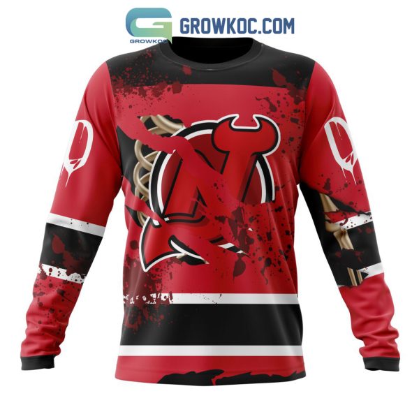 New Jersey Devils NHL Special Design Jersey With Your Ribs For Halloween Hoodie T Shirt