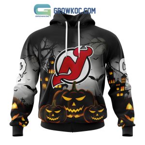 New Jersey Devils NHL Special Pumpkin Halloween Night Hoodie T Shirt