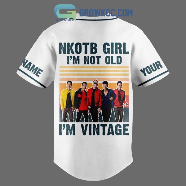 New Kids On The Block I’m Not Old I’m Vintage Personalized Baseball Jersey