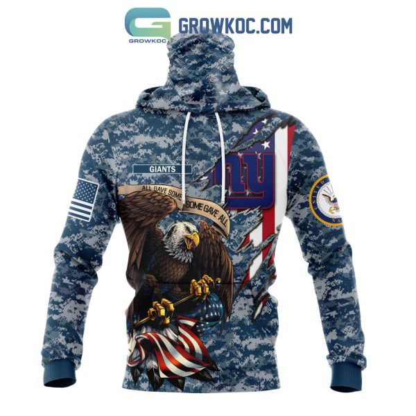 New York Giants NFL Honor US Navy Veterans All Gave Some Some Gave All Personalized Hoodie T Shirt