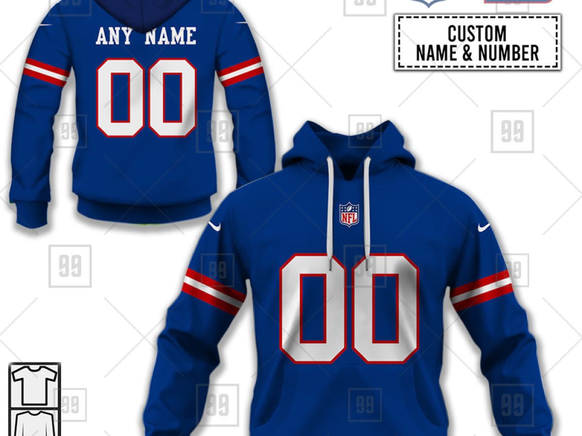 New York Giants NFL Personalized Home Jersey Hoodie T Shirt - Growkoc