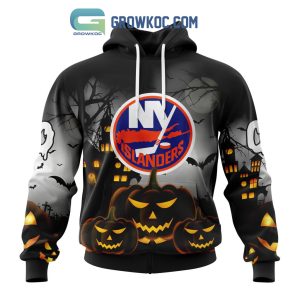 New York Islanders NHL Special Pumpkin Halloween Night Hoodie T Shirt