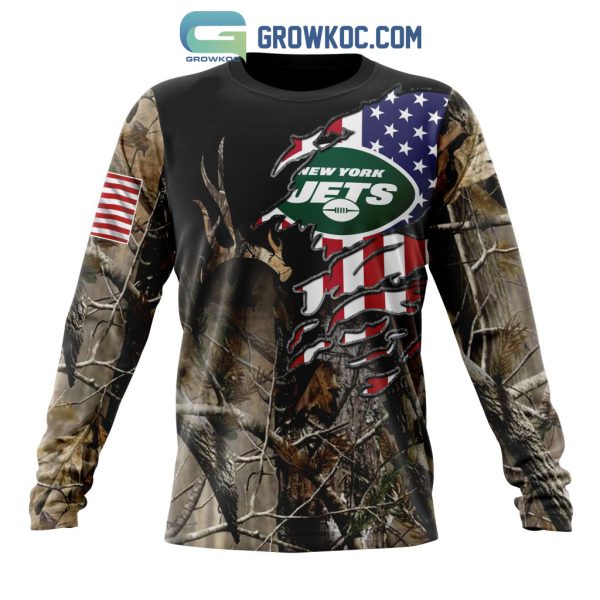 New York Jets NFL Special Camo Realtree Hunting Personalized Hoodie T Shirt