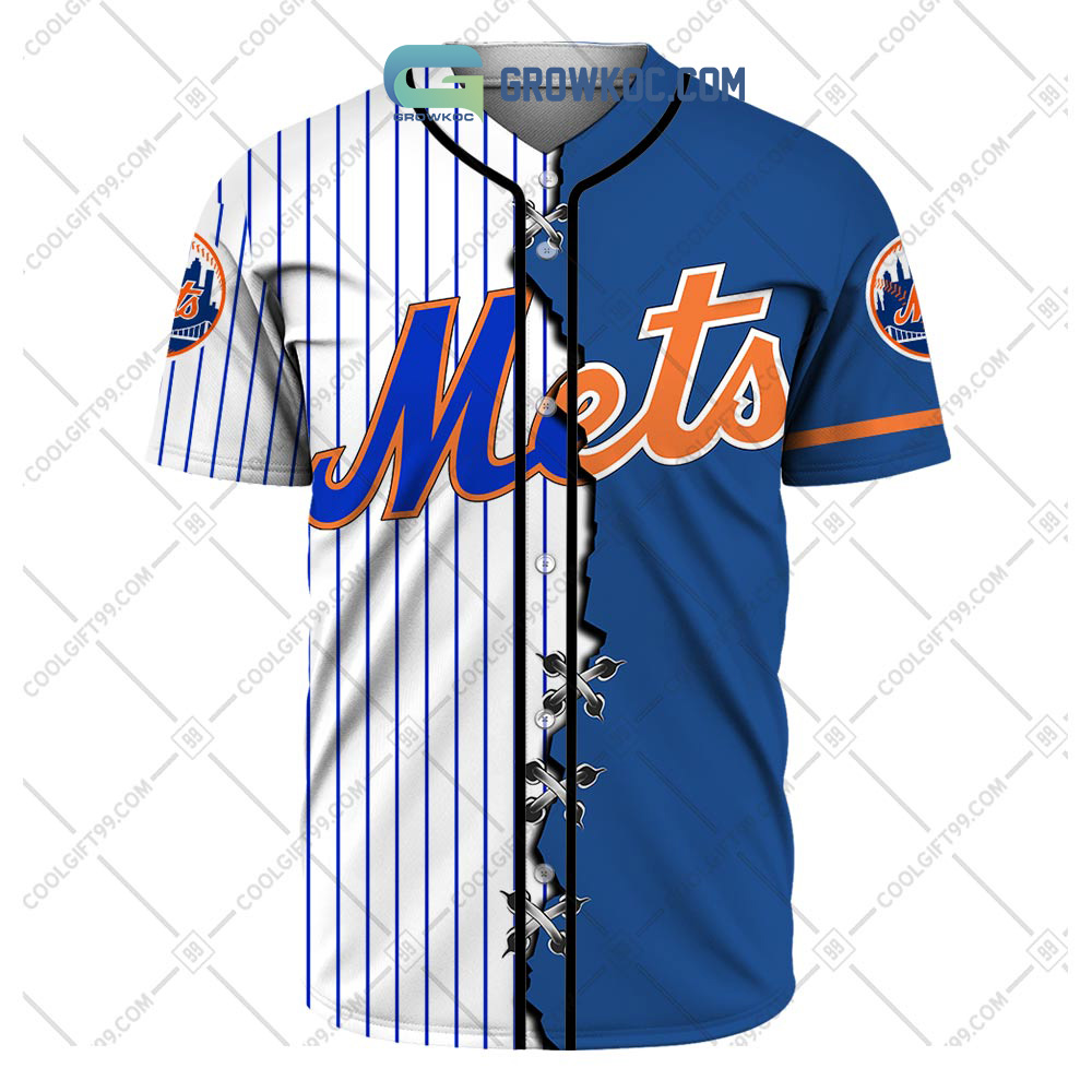 New York Mets MLB Personalized Mix Baseball Jersey - Growkoc