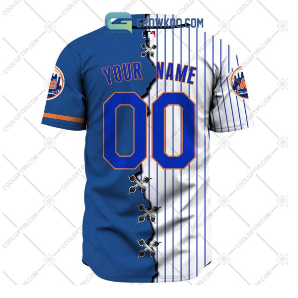 New York Mets MLB Personalized Mix Baseball Jersey