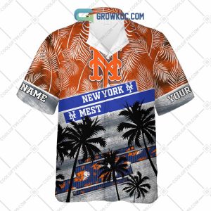 New York Mets MLB Personalized Palm Tree Hawaiian Shirt