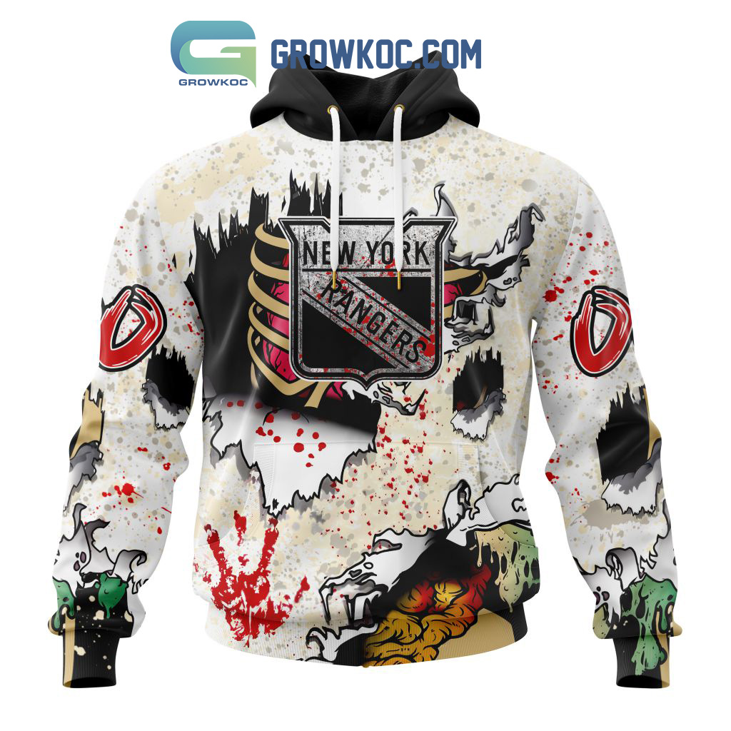 New York Rangers NHL Special Jack Skellington Halloween Concepts Hoodie T  Shirt - Growkoc