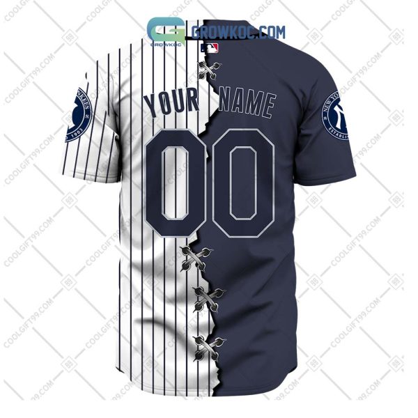 New York Yankees MLB Personalized Mix Baseball Jersey