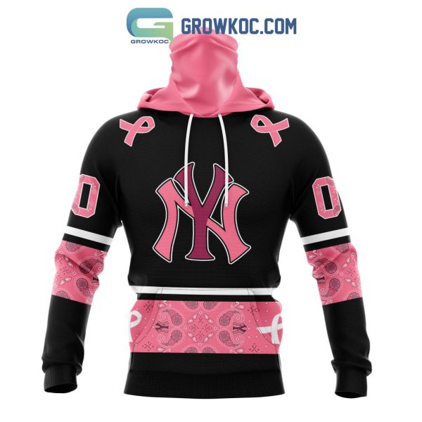 NewYork Yankees MLB In Classic Style With Paisley In October We Wear Pink Breast Cancer Hoodie T Shirt