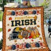 Ohio State Buckeyes NCAA Football Welcome Fall Pumpkin Halloween Fleece Blanket Quilt