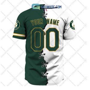 Personalized Name And Number Oakland Athletics Baseball All Over