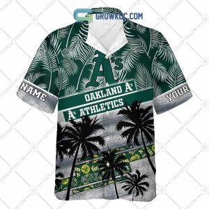 Oakland Athletics MLB Personalized Palm Tree Hawaiian Shirt