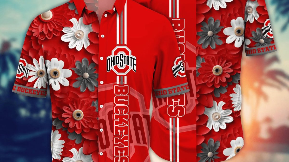 NCAA Ohio State Buckeyes Personalized Skull Design Baseball Jersey - Growkoc