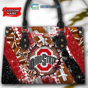 Ohio State Buckeyes Personalized Diamond Design Women Handbags and Woman Purse Wallet