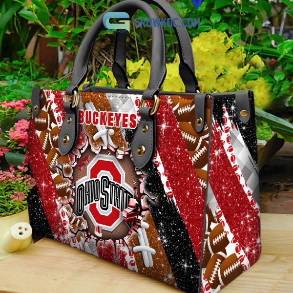 Ohio State Buckeyes Personalized Diamond Design Women Handbags and Woman Purse Wallet