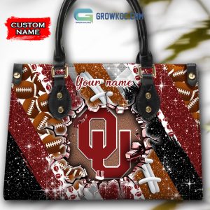 Oklahoma Sooners Personalized Diamond Design Women Handbags and Woman Purse Wallet