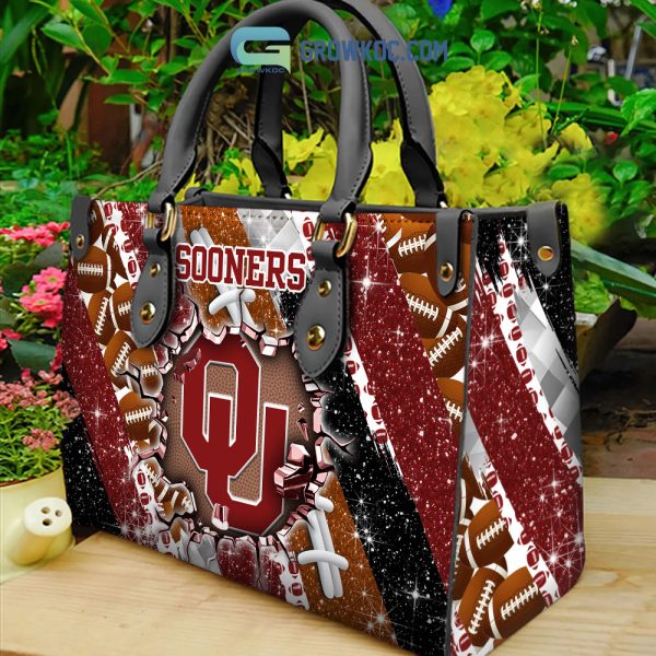 Oklahoma Sooners Personalized Diamond Design Women Handbags and Woman Purse Wallet