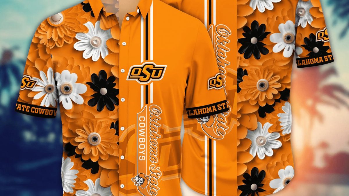 Oklahoma State Cowboys NCAA Flower Cheap Hawaiian Shirt 3D Shirt, Oklahoma  State Cowboys Football Christmas Gifts - T-shirts Low Price