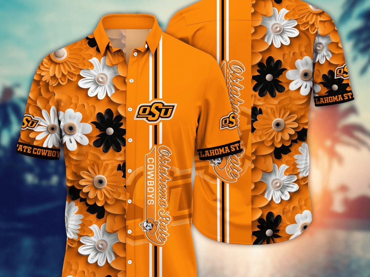 Oklahoma State Cowboys NCAA Flower Hawaiian Shirt Outfit 3D Shirt