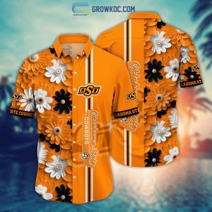 Oklahoma State Cowboys Summer Flower Love Fan Personalized Hawaiian Shirt