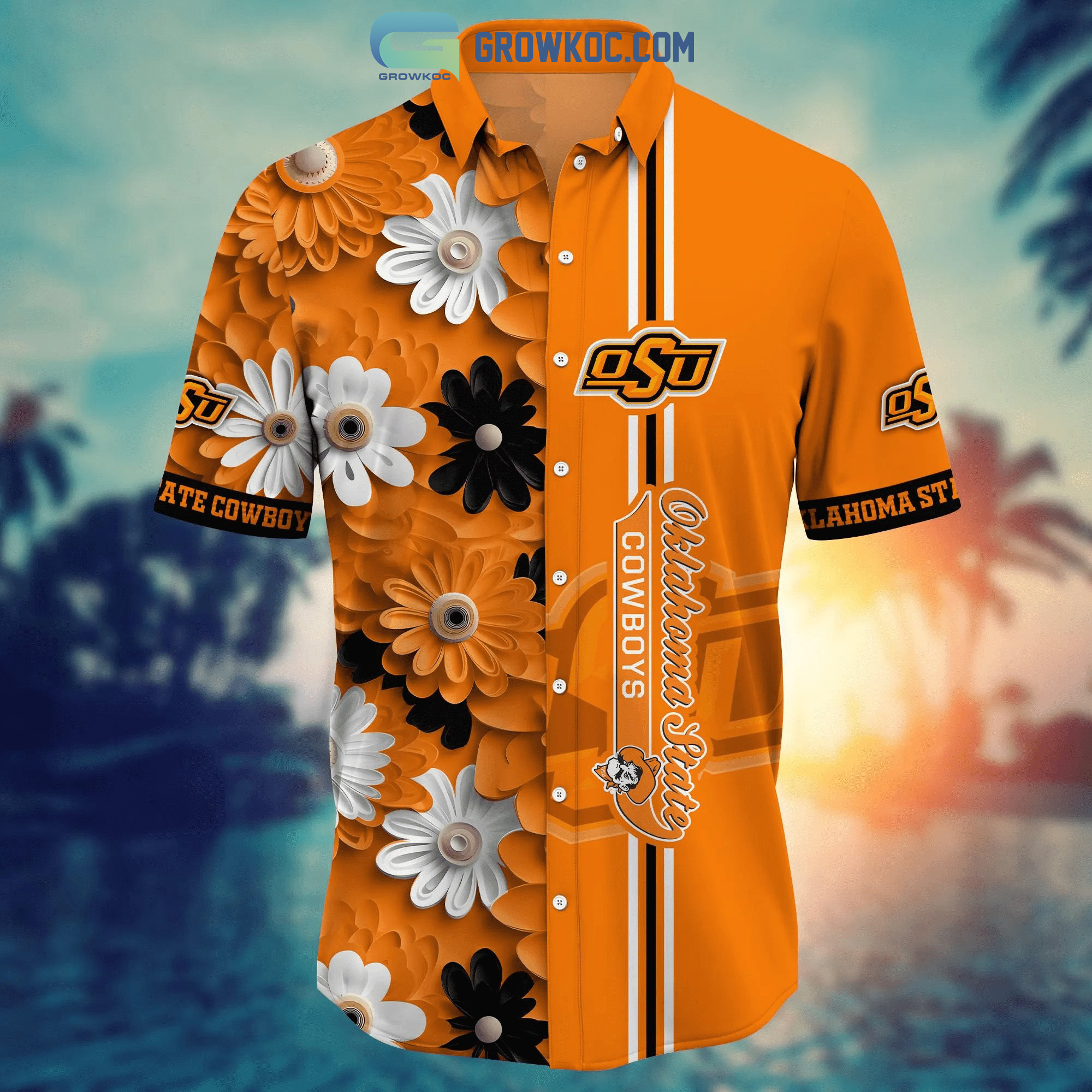 Oklahoma State Cowboys NCAA Hawaiian Shirt Custom Mid-Year Aloha