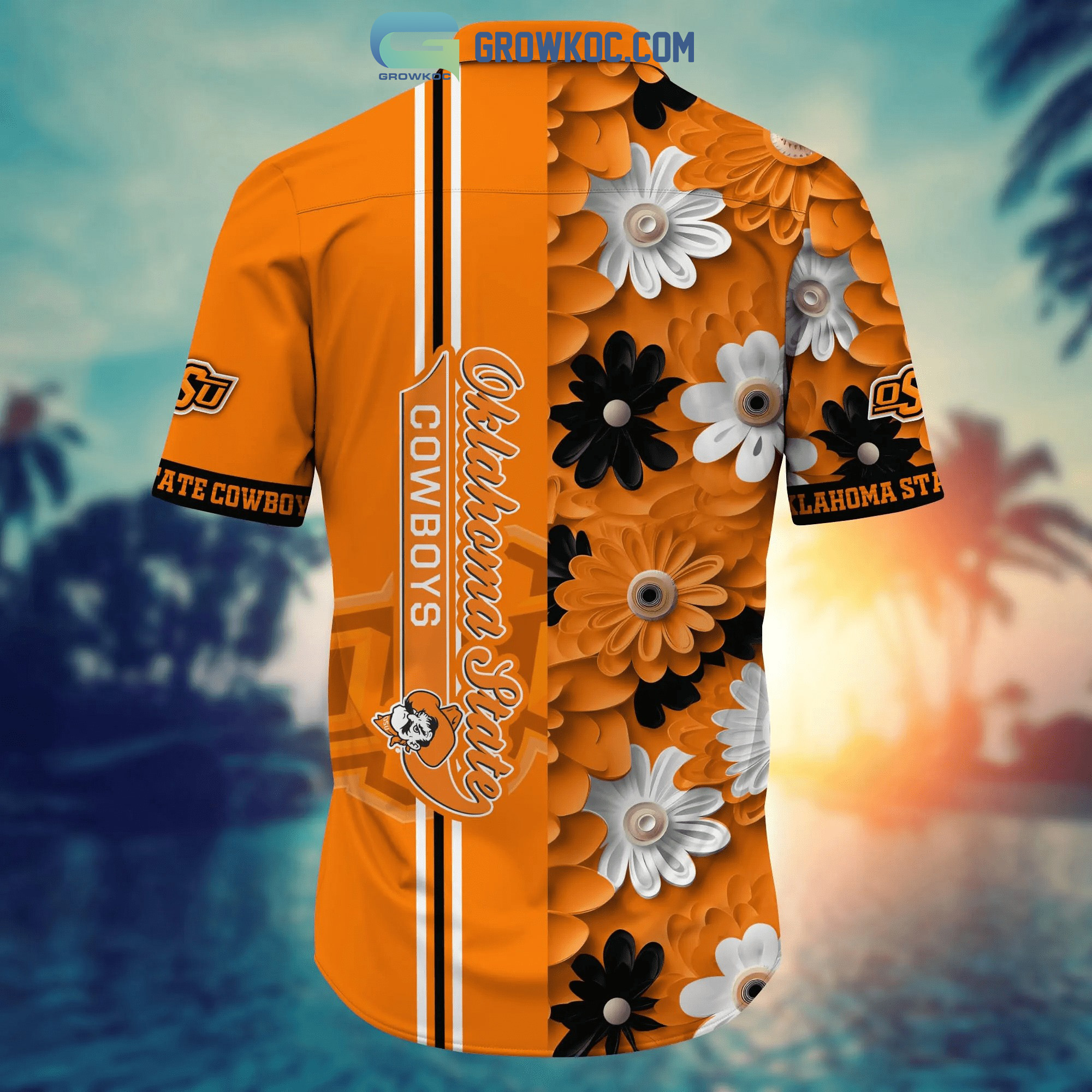 Oklahoma State Cowboys NCAA Hawaiian Shirt Sunsets Aloha Shirt - Trendy  Aloha