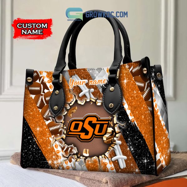 Oklahoma State Cowboys Personalized Diamond Design Women Handbags and Woman Purse Wallet