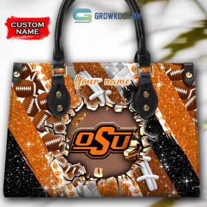 Oklahoma State Cowboys Personalized Diamond Design Women Handbags and Woman Purse Wallet