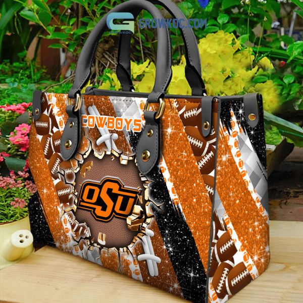 Oklahoma State Cowboys Personalized Diamond Design Women Handbags and Woman Purse Wallet