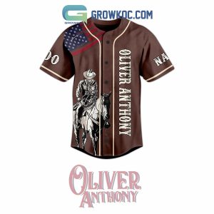 Oliver Anthony Living In The New World With An Old Soul Personalized Baseball Jersey