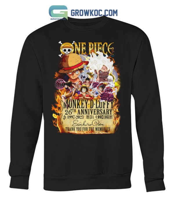 One Piece Monkey D Luffy 26th Anniversary 1997 2023 Memories T Shirt