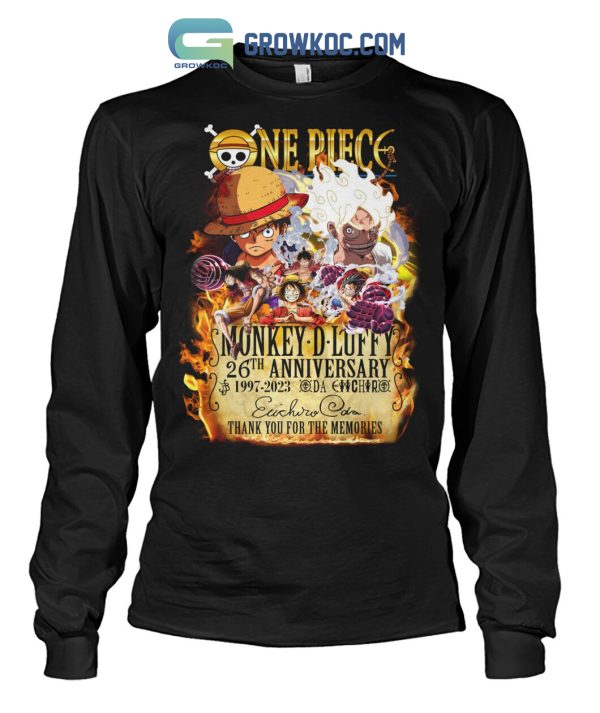 One Piece Monkey D Luffy 26th Anniversary 1997 2023 Memories T Shirt