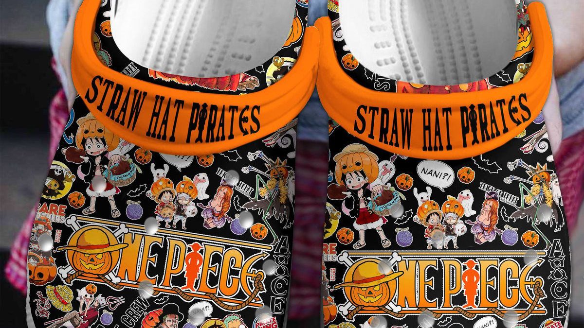 One Piece Straw Hat Pirates Merry Christmas Clogs Crocs - Growkoc