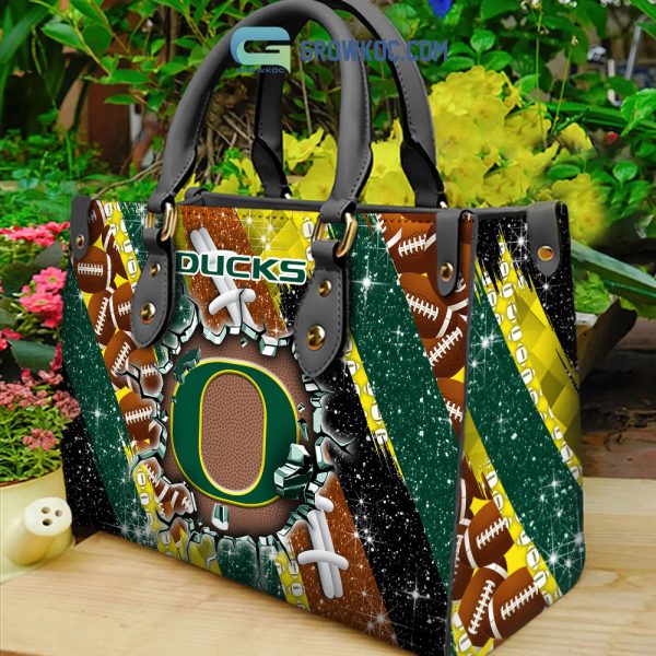 Oregon Ducks Personalized Diamond Design Women Handbags and Woman Purse Wallet