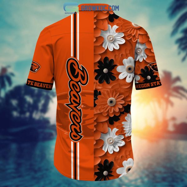 Oregon State Beavers NCAA Flower Hawaiian Shirt